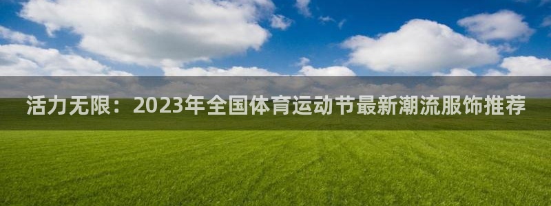 风速体育NBA：活力无限：2023年全国体育运动节最新潮流服饰推荐