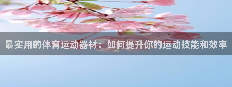 风速体育cba：最实用的体育运动器材：如何提升你的运动技能和效率